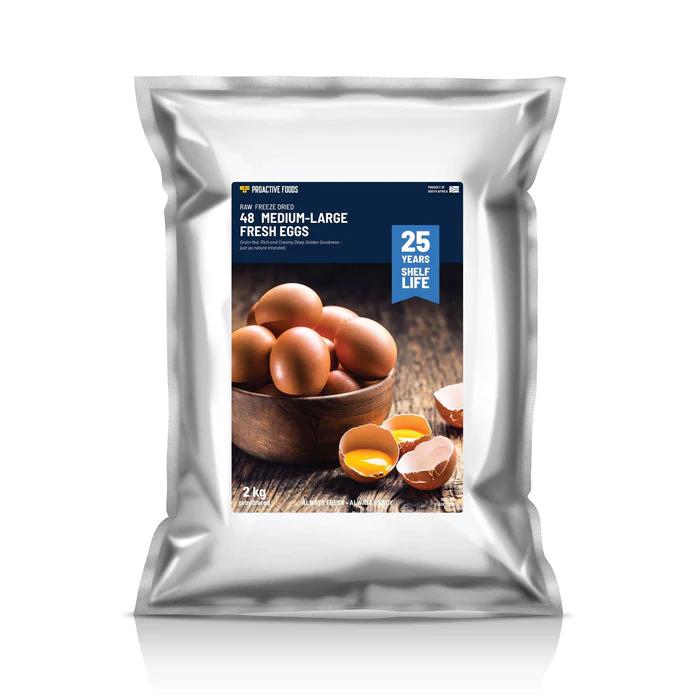 Proactive Food packet scrambled eggs
